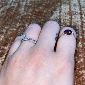 Gold Wire Wrapped Garnet Ring! 🌹